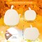 Unfinished Wooden Pumpkin Cutout in Various Styles Fall Thanksgiving Blank Pumpkin Shape Wood Craft Cutout for Handmade Halloween Harvest Party Supplies with Thanksgiving Fall Decor (6 Pieces)